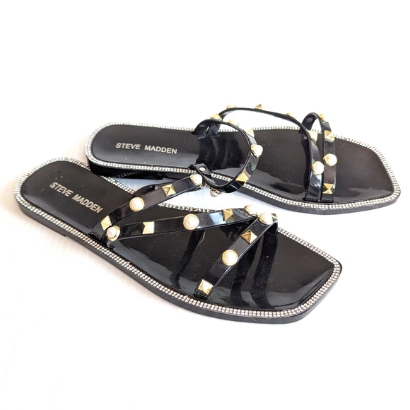 Steve Madden - Skyler-J Studded Jelly Slide Sandals